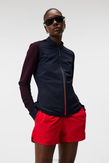 J.Lindeberg rosa hybridi neule naiset tulenpunainen 4VD01848 vaatetus