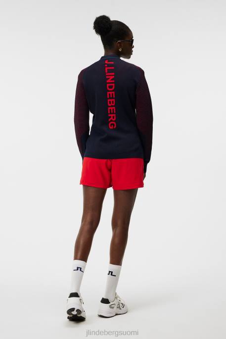 J.Lindeberg rosa hybridi neule naiset tulenpunainen 4VD01848 vaatetus