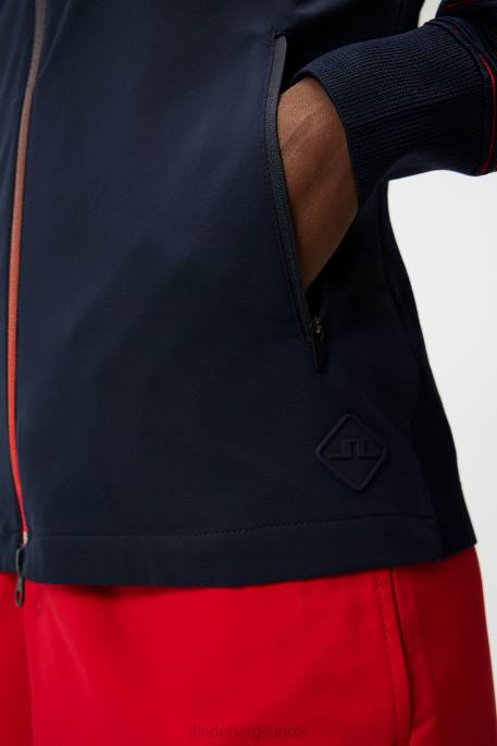 J.Lindeberg rosa hybridi neule naiset tulenpunainen 4VD01848 vaatetus