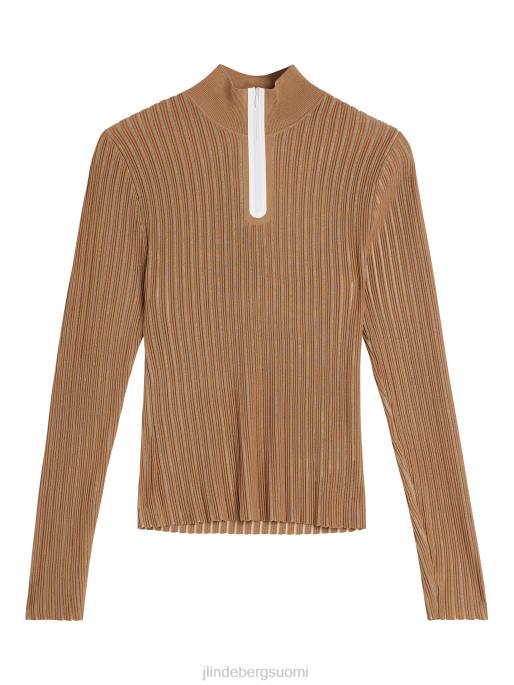 J.Lindeberg roxy-neulottu villapaita naiset tiikeriruskea 4VD01836 vaatetus