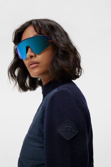 J.Lindeberg wren-neulottu hybriditakki naiset laivasto 4VD01807 vaatetus