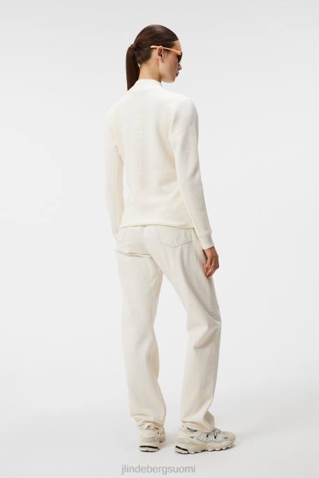 J.Lindeberg wren-neulottu hybriditakki naiset valkoinen 4VD01806 vaatetus