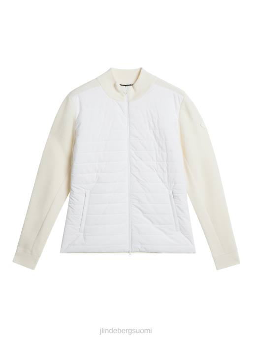 J.Lindeberg wren-neulottu hybriditakki naiset valkoinen 4VD01806 vaatetus