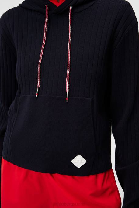 J.Lindeberg zania neulottu huppari naiset laivasto 4VD01833 vaatetus