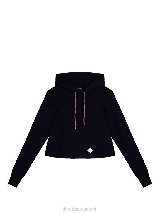 J.Lindeberg zania neulottu huppari naiset laivasto 4VD01833 vaatetus