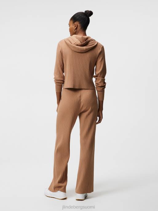 J.Lindeberg zania neulottu huppari naiset tiikeriruskea 4VD01834 vaatetus