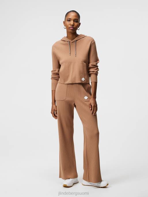 J.Lindeberg zania neulottu huppari naiset tiikeriruskea 4VD01834 vaatetus