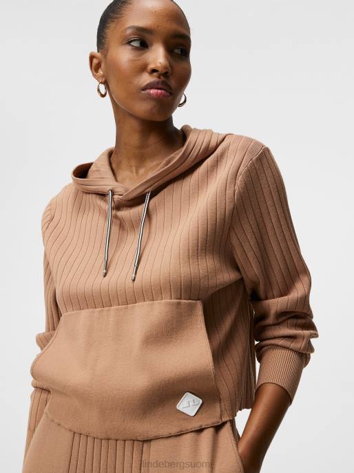 J.Lindeberg zania neulottu huppari naiset tiikeriruskea 4VD01834 vaatetus