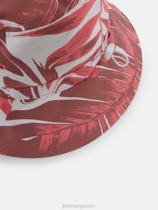 J.Lindeberg siri print bucket hattu naiset hibiscus pinkki 4VD02022 lisävaruste