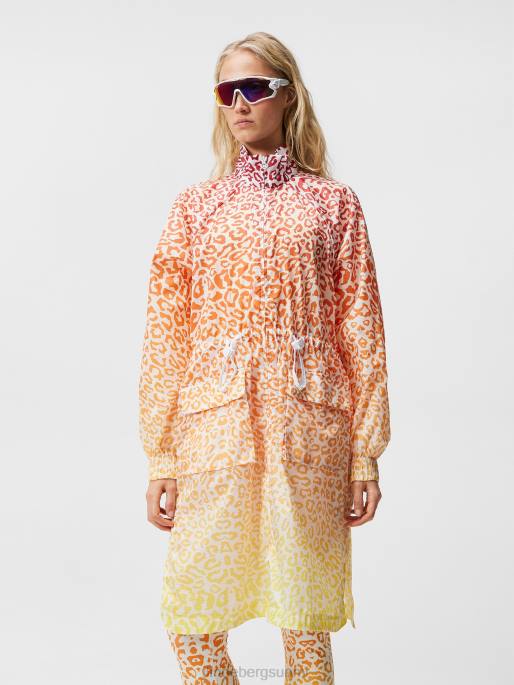 J.Lindeberg eloise delia parka naiset leo heijastaa auringonlaskua 4VD01926 vaatetus