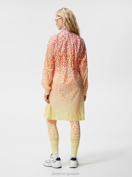 J.Lindeberg eloise delia parka naiset leo heijastaa auringonlaskua 4VD01926 vaatetus