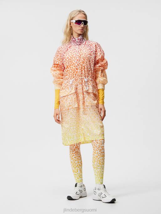 J.Lindeberg eloise delia parka naiset leo heijastaa auringonlaskua 4VD01926 vaatetus