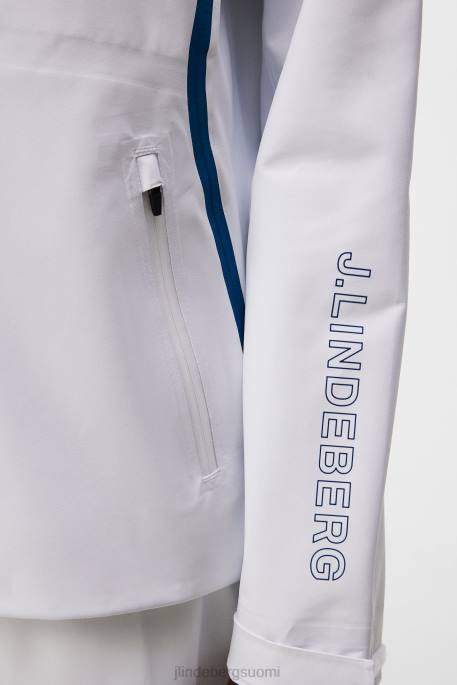 J.Lindeberg koralli sadetakki naiset valkoinen 4VD01917 vaatetus