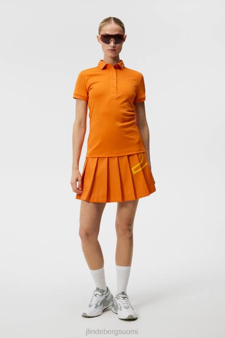 J.Lindeberg Tour tech polo naiset ruosteinen oranssi 4VD01470 vaatetus