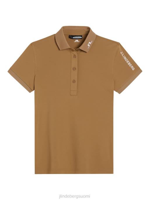 J.Lindeberg Tour tech polo naiset tiikeriruskea 4VD01467 vaatetus