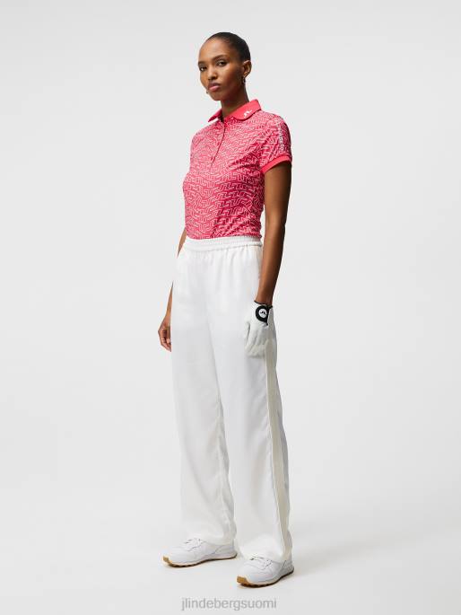 J.Lindeberg Tour tech print poolo naiset atsalea siltapyörre 4VD01459 vaatetus