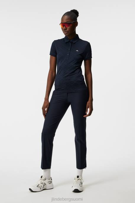 J.Lindeberg alaya jacquard poolo naiset laivasto 4VD01542 vaatetus