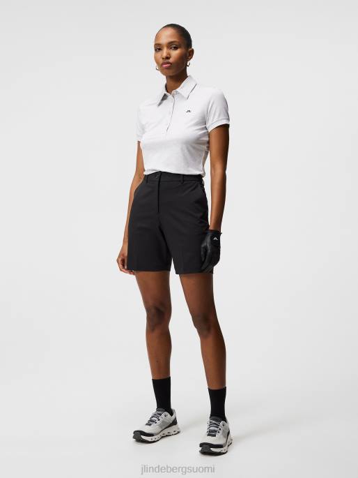 J.Lindeberg alaya jacquard poolo naiset vaalean harmaa 4VD01541 vaatetus