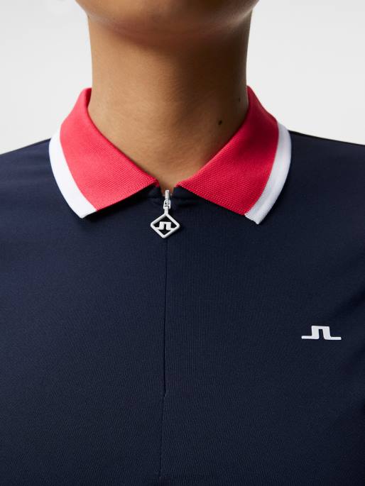 J.Lindeberg antonia polo naiset laivasto 4VD01538 vaatetus