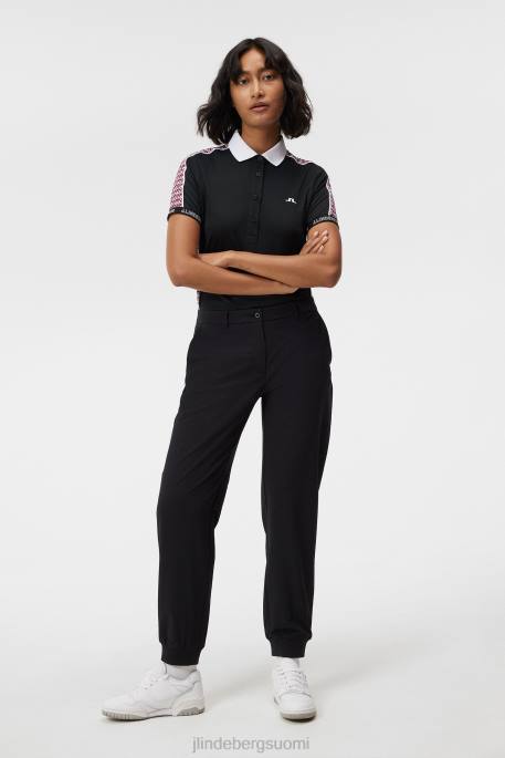 J.Lindeberg damai polo naiset musta 4VD01330 vaatetus