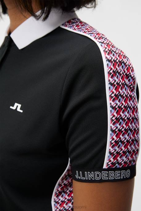 J.Lindeberg damai polo naiset musta 4VD01330 vaatetus