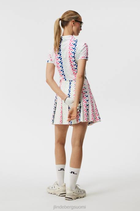 J.Lindeberg hailey print poolo naiset vaaleanpunaiseksi maalattu silta 4VD01385 vaatetus