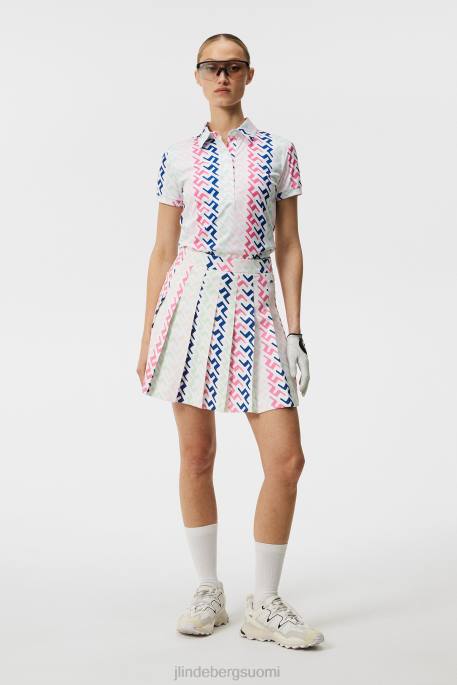 J.Lindeberg hailey print poolo naiset vaaleanpunaiseksi maalattu silta 4VD01385 vaatetus
