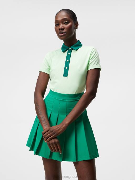 J.Lindeberg henrietta kohokuvioitu poolo naiset patinan vihreä 4VD01424 vaatetus