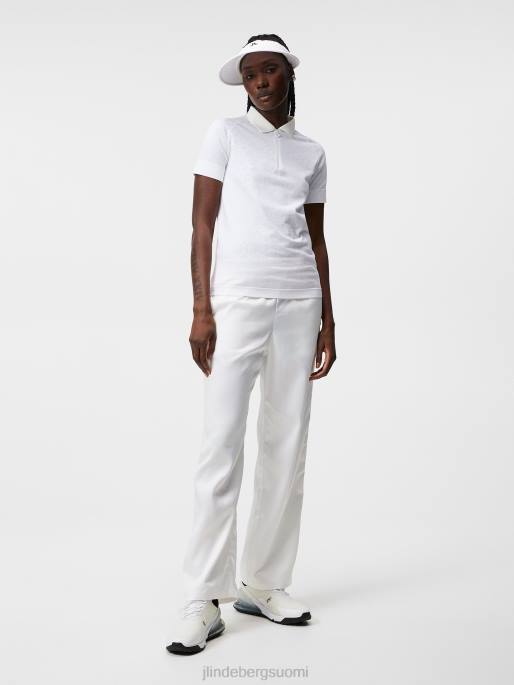 J.Lindeberg sadine saumaton poolo naiset valkoinen 4VD01501 vaatetus