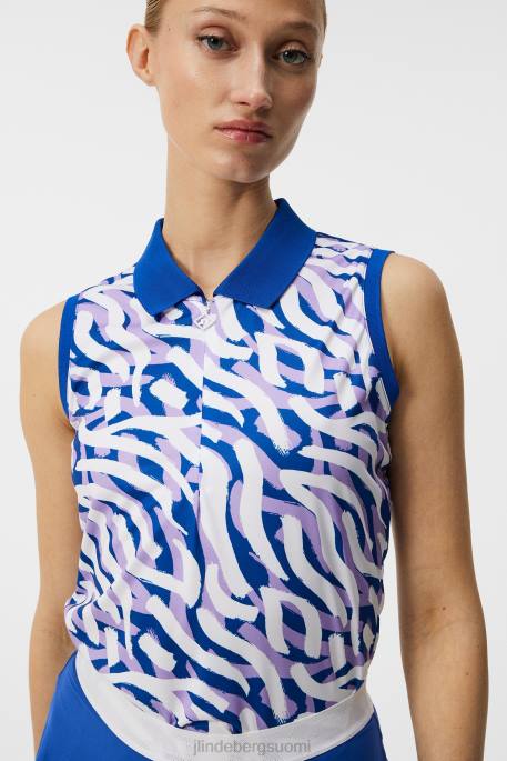 J.Lindeberg annie toppi naiset violetiksi maalattu seepra 4VD01398 vaatetus