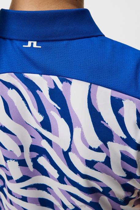 J.Lindeberg annie toppi naiset violetiksi maalattu seepra 4VD01398 vaatetus