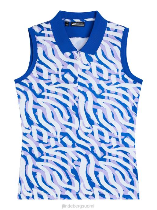 J.Lindeberg annie toppi naiset violetiksi maalattu seepra 4VD01398 vaatetus