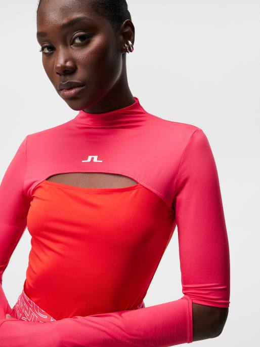 J.Lindeberg danielle toppi naiset atsalea 4VD01527 vaatetus