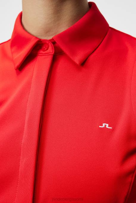 J.Lindeberg dena hihaton toppi naiset tulenpunainen 4VD01436 vaatetus