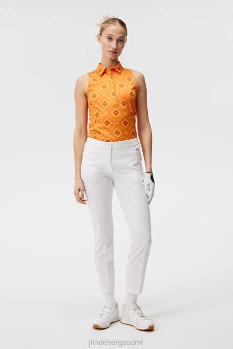 J.Lindeberg dena print hihaton toppi naiset oranssi timanttilogo 4VD01478 vaatetus
