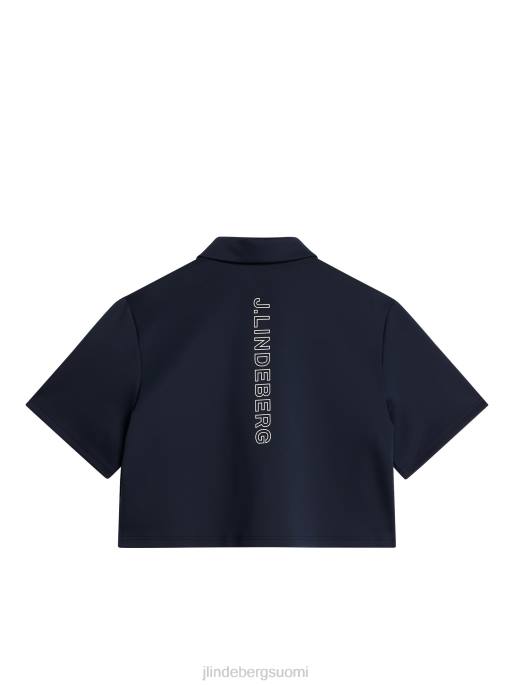 J.Lindeberg iiris leikattu yläosa naiset laivasto 4VD01343 vaatetus