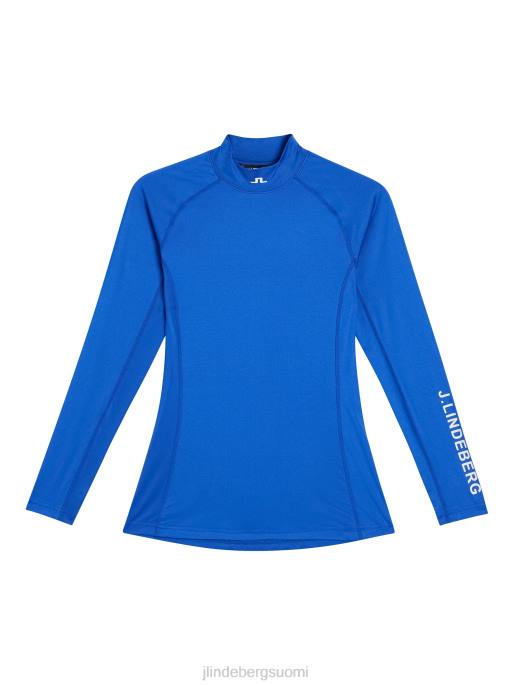 J.Lindeberg kuten kompressio toppi naiset häikäisevän sininen 4VD01375 vaatetus