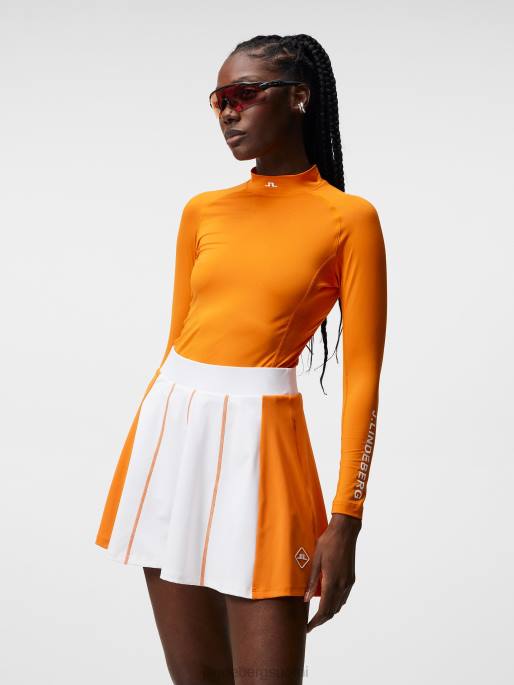 J.Lindeberg kuten kompressio toppi naiset ruosteinen oranssi 4VD01481 vaatetus