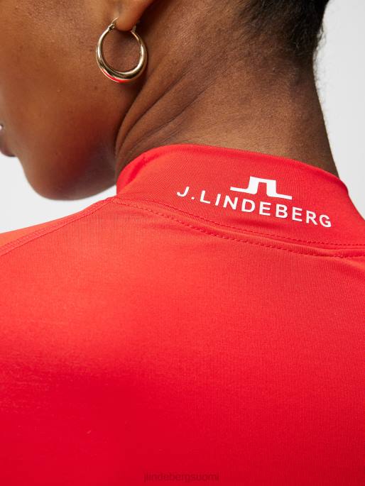 J.Lindeberg kuten kompressio toppi naiset tulenpunainen 4VD01482 vaatetus