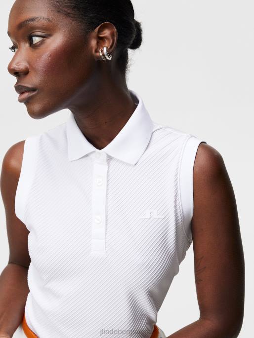 J.Lindeberg lale hihaton toppi naiset valkoinen 4VD01512 vaatetus