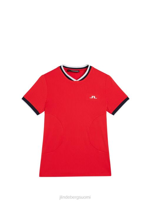 J.Lindeberg patricia toppi naiset tulenpunainen 4VD01508 vaatetus