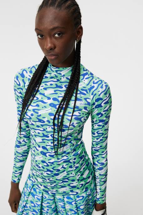 J.Lindeberg printtipakkaustopina naiset caldera jade kerma 4VD01368 vaatetus