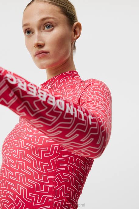 J.Lindeberg printtipakkaustopina naiset sademetsän pallopiste 4VD01488 vaatetus