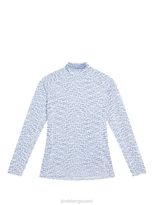 J.Lindeberg printtipakkaustopina naiset valkoinen siltapyörre 4VD01490 vaatetus