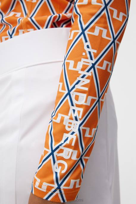 J.Lindeberg printtipakkaustopina naiset ylenpalttisen timantti 4VD01369 vaatetus