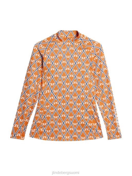 J.Lindeberg printtipakkaustopina naiset ylenpalttisen timantti 4VD01369 vaatetus