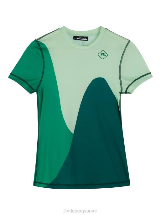 J.Lindeberg pyörteinen yläosa naiset patinan vihreä 4VD01417 vaatetus