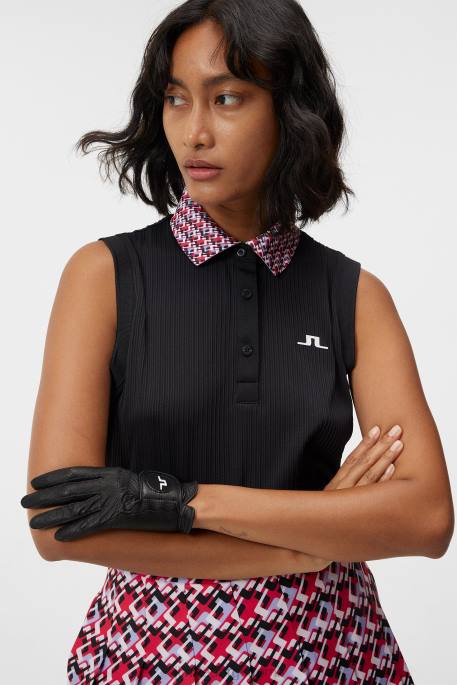 J.Lindeberg vaalea toppi naiset musta 4VD01358 vaatetus