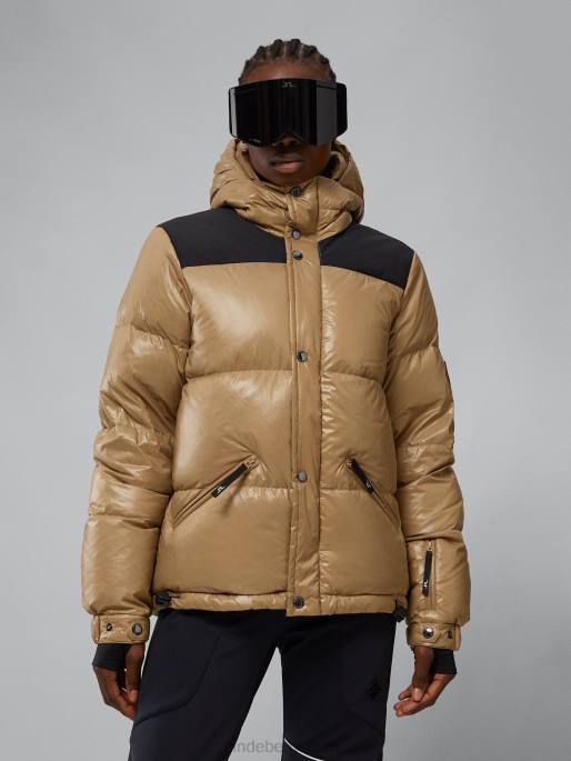 J.Lindeberg aurinkoinen untuvatakki naiset tiikeriruskea 4VD02036 vaatetus