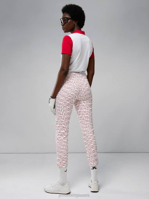 J.Lindeberg pia print housut naiset siltapyörre valkoinen 4VD02774 vaatetus